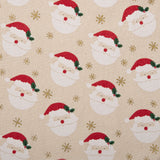 Printed Cotton - <HOMESPUN HOLIDAYS> - Santa clause - Beige