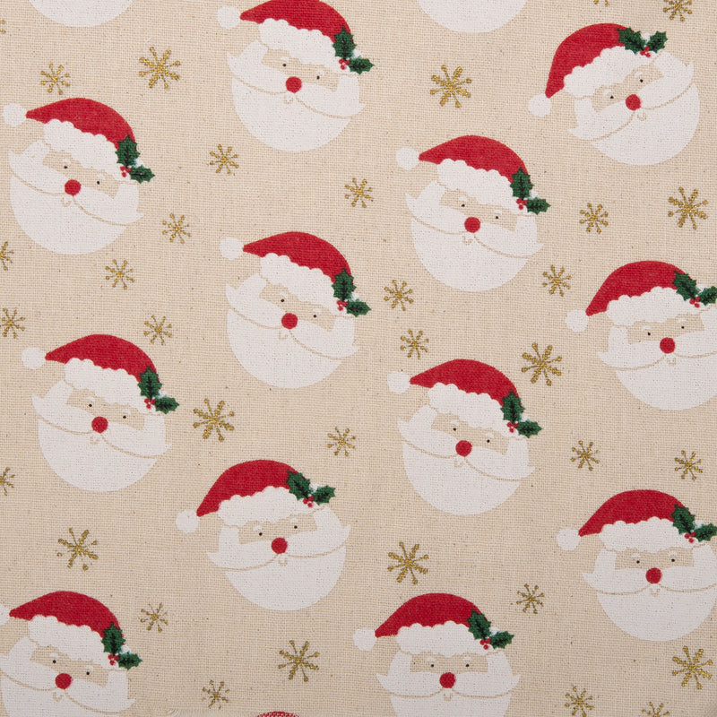 Printed Cotton - <HOMESPUN HOLIDAYS> - Santa clause - Beige