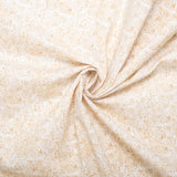 Printed Cotton - HARVEST FESTIVAL - Leafs - White