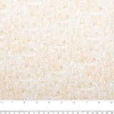 Printed Cotton - HARVEST FESTIVAL - Leafs - White