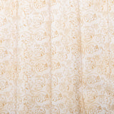 Printed Cotton - HARVEST FESTIVAL - Leafs - White