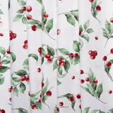 Printed Cotton - ELEGANCE CHRISTMAS - Berry - White
