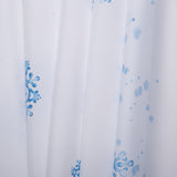 Tissu à  nappe des Fêtes - Flocons - Bleu