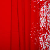 Tissu à  nappe des Fêtes - Sapins - Rouge