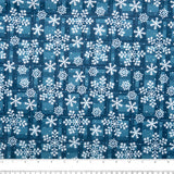 Chez nous pour les Fêtes - Flocons - Bleu