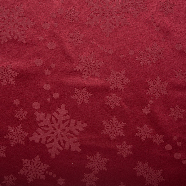 Christmas Jacquard Tabling - Snowflake - Red