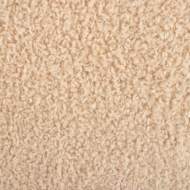 Tissu bouclé métallique uni - MARGOT - Beige