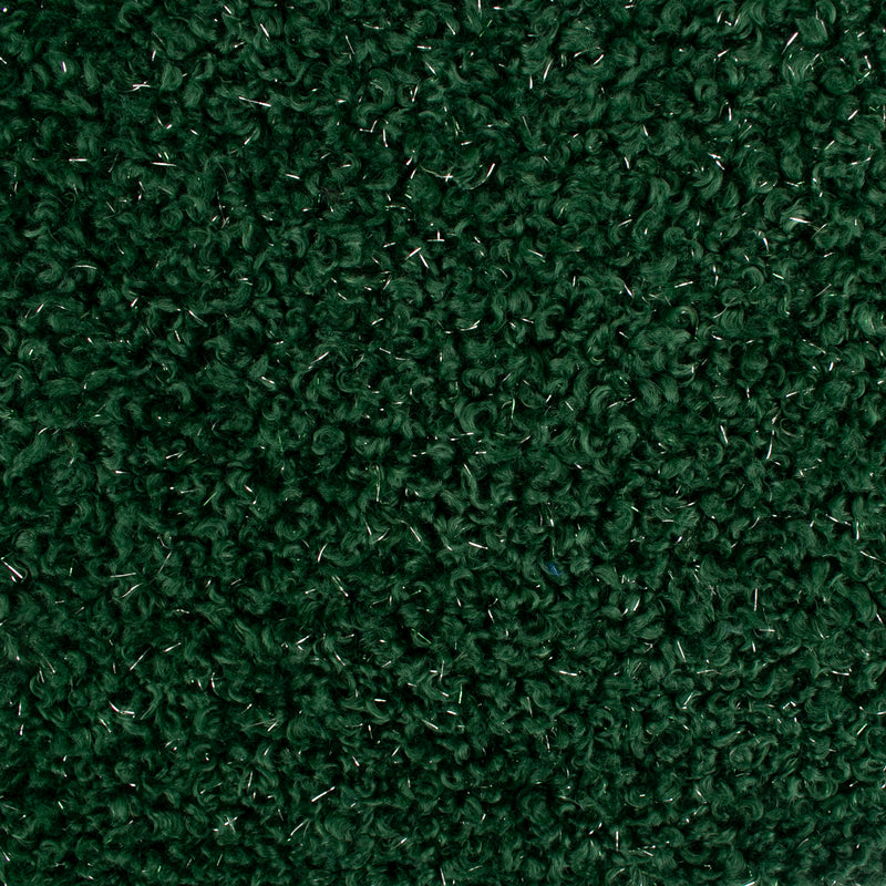 Tissu bouclé métallique uni - MARGOT - Vert forêt