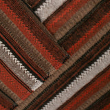 Tissu pour manteau en jacquard imprimé - &lt;NEW MEXICO&gt; - Rayures - Orange