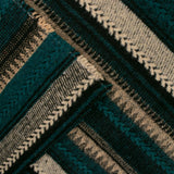 Tissu pour manteau en jacquard imprimé - &lt;NEW MEXICO&gt; - Rayures - Vert