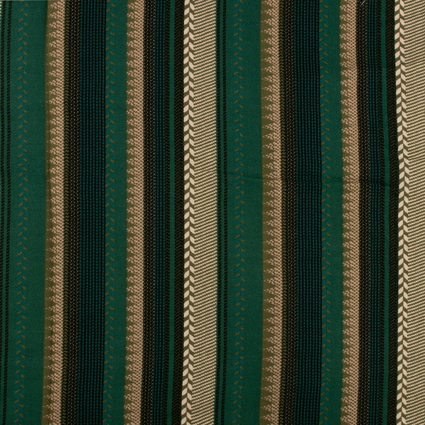 Rayon Twill - BOHO - Stripes - Green