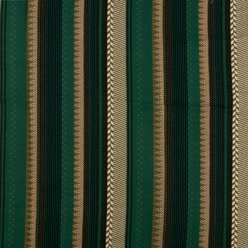 Rayon Twill - BOHO - Stripes - Green