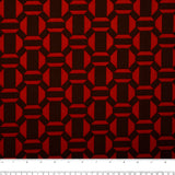 Printed Crepe - CREOLIA - Geometric - Red