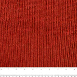Solid Lurex Rib Knit - SICILY - Rust