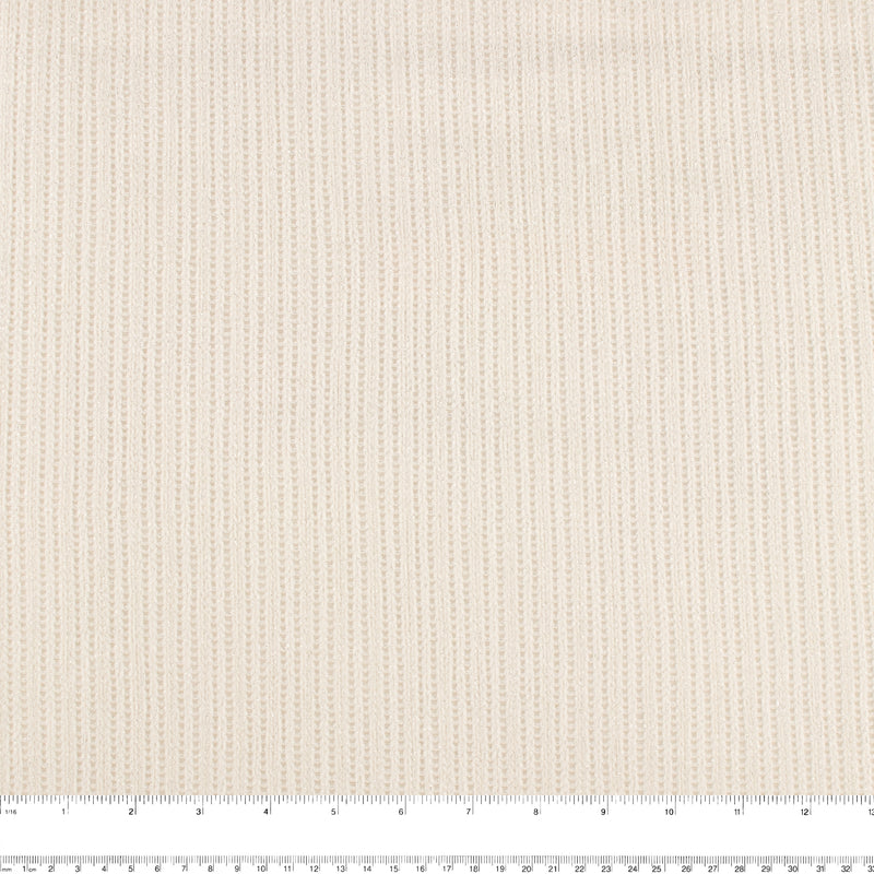 Solid Lurex Rib Knit - SICILY - White