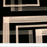 Printed Stretch Soft Knit - NAOMI - Geometric - Black