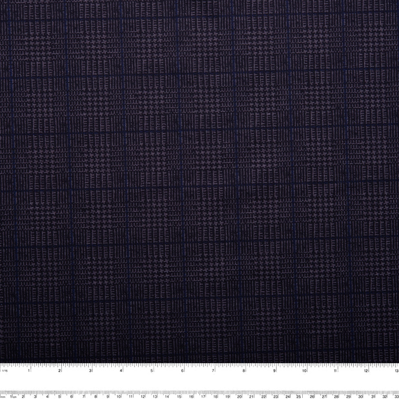 Digital Printed Knit - BELINA - Plaids - Blue