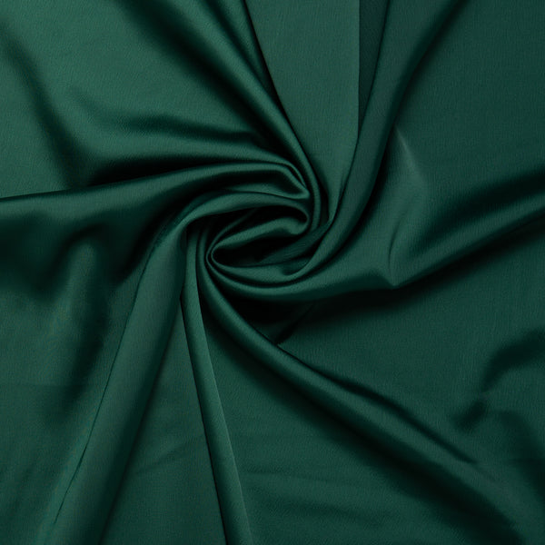 RECYCLED Stretch satin - VIENNA - Forest green