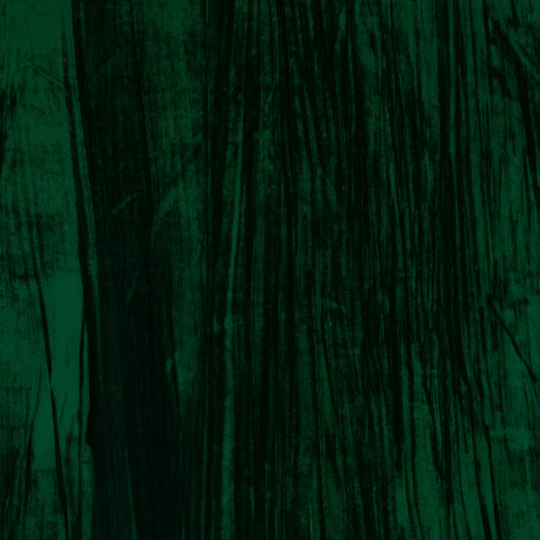 Solid Pleated Velvet - MAJESTIC - Dark green