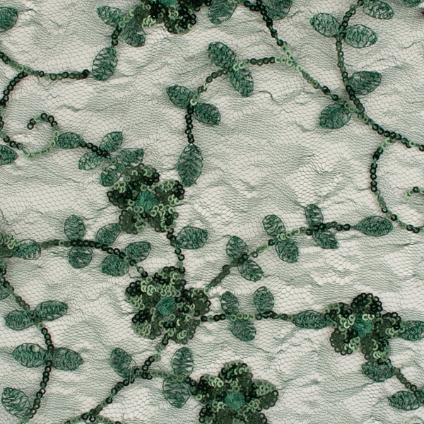 Embroidered Tulle With Sequins - SPLENDID - Green