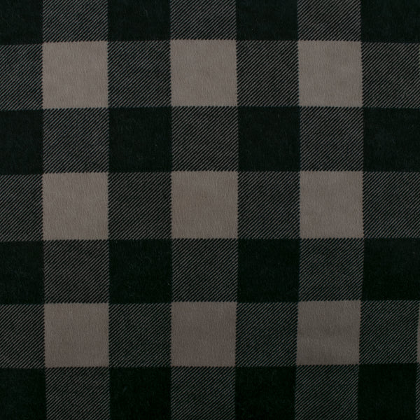 Check Wide Flannel - BUFFALO - Green / Black