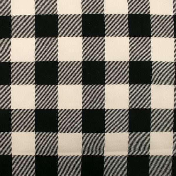 Check Wide Flannel - BUFFALO - Ivory / Black