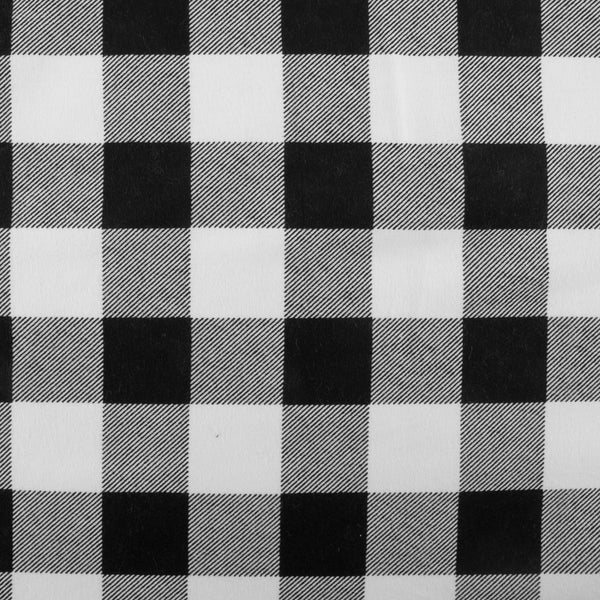 Check Wide Flannel - BUFFALO - White / Black
