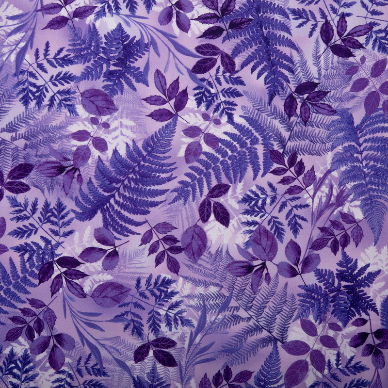 Printed cotton - POTPOURRI - Ferns - Orchid