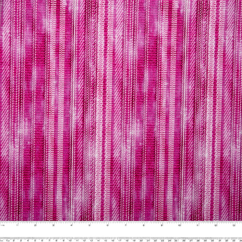 Printed cotton - POTPOURRI - Stripes - Laurel