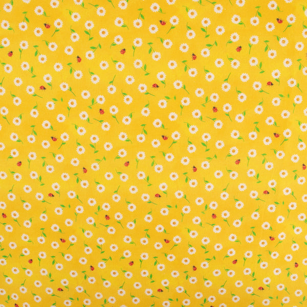 Printed Cotton - SUNSHINE DAYDREAM - Sunflower mini- Yellow