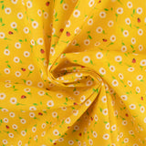 Coton imprimé - <SUNSHINE DAYDREAM> - Tournesol mini - Jaune