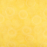 Coton imprimé - <SUNSHINE DAYDREAM> - Cercles - Jaune