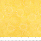 Printed Cotton - SUNSHINE DAYDREAM - Cercles - Yellow