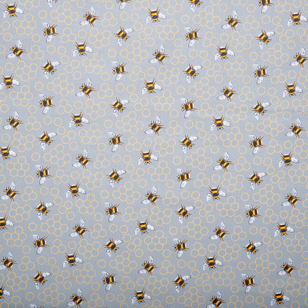 Printed cotton - BEECROFT - Bee's - Grey