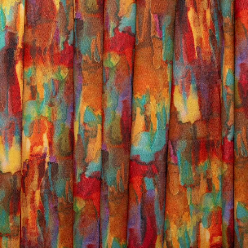 Digital Printed Cotton- CHARISMA - Abstract - Multicolor