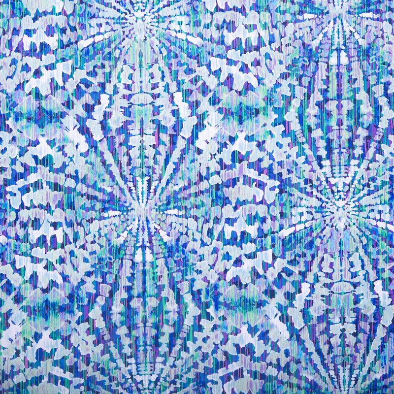 Printed cotton - KINETIC GEOMETRICS - Geometric - Blue