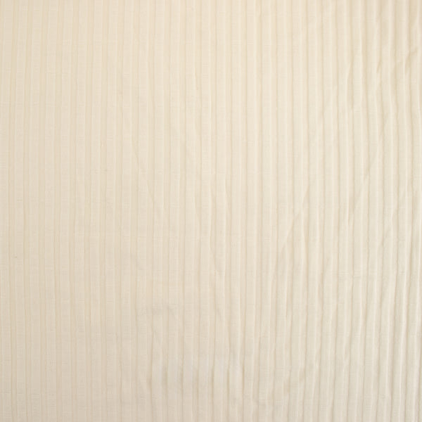 Novelty White Knit - Stripes - Ivory