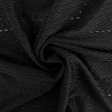 Novelty Black Knit - Honeycomb perfored - Black