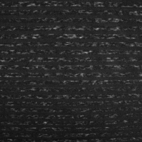 Novelty Black Knit - Semi sheer stripe - Black