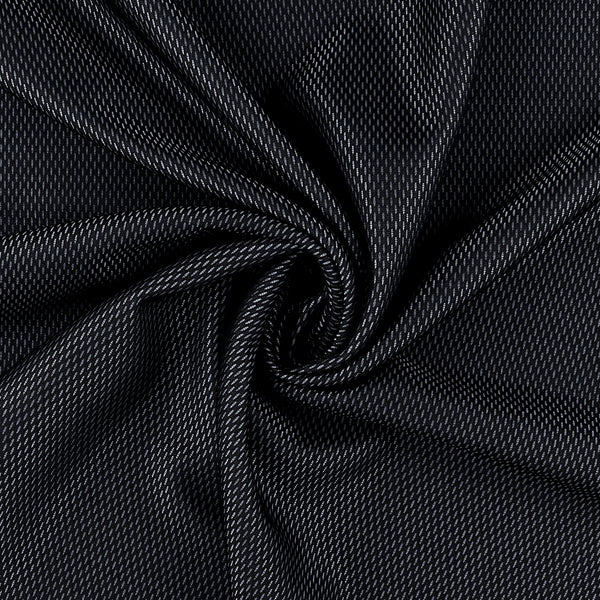 Novelty Black Knit - 090 - Black & Silver