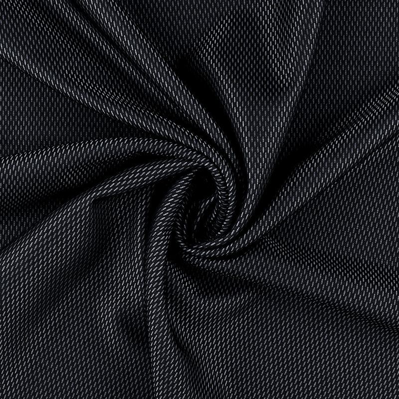 Novelty Black Knit - 090 - Black & Silver