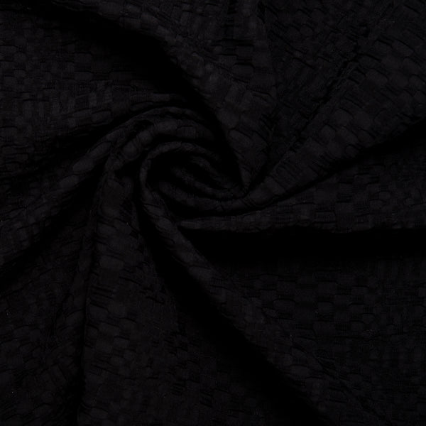 Knit Jacquard - Textured  Black