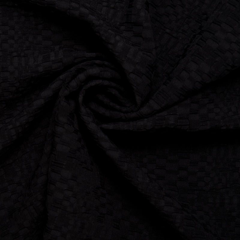 Knit Jacquard - Textured  Black