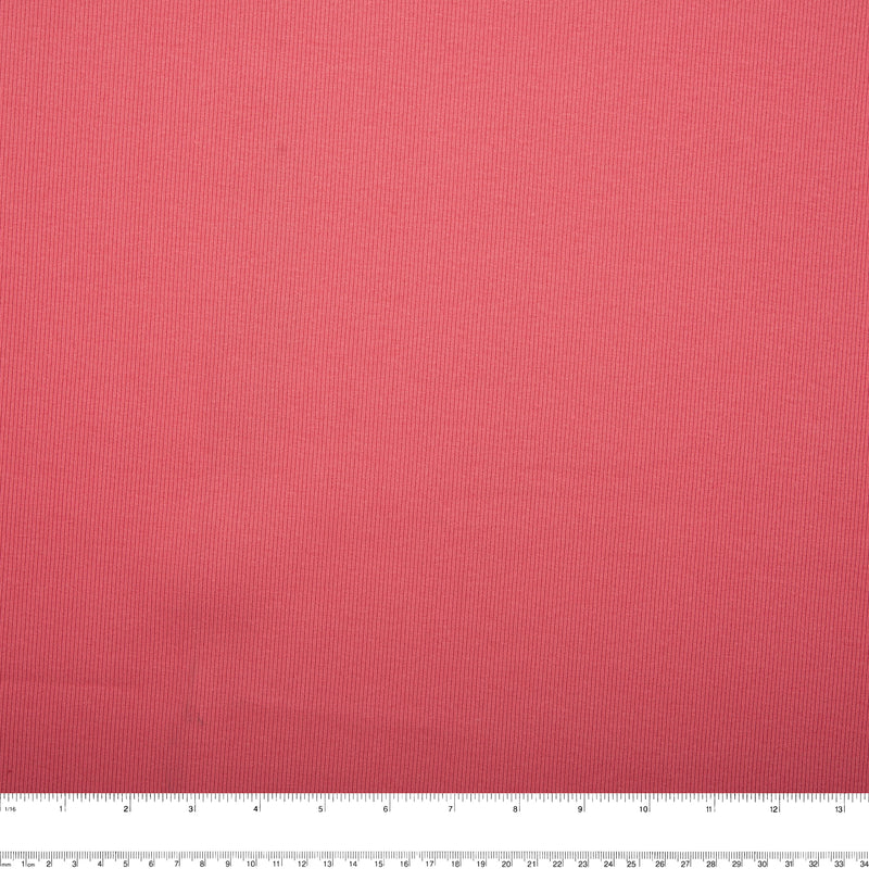 Novelty Knit Solid - Rib - Bubble gum