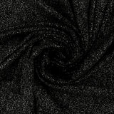 Novelty Knit Solid - 196 - Black and Silver