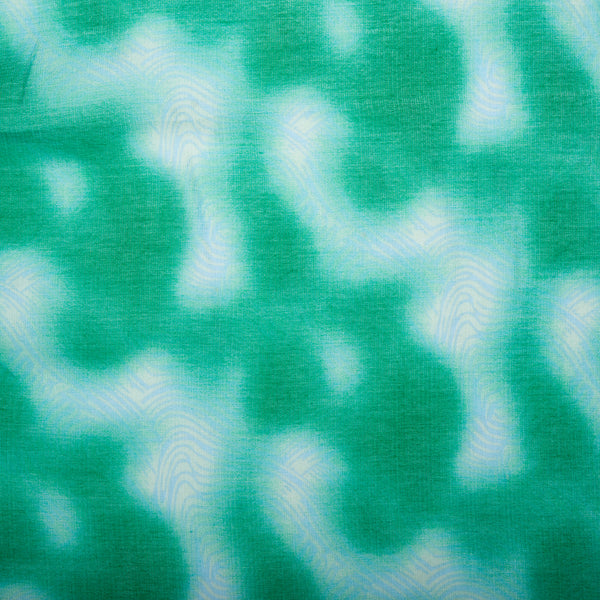 Tissu de polyester imprimé Fantaisie - Marbré - Vert