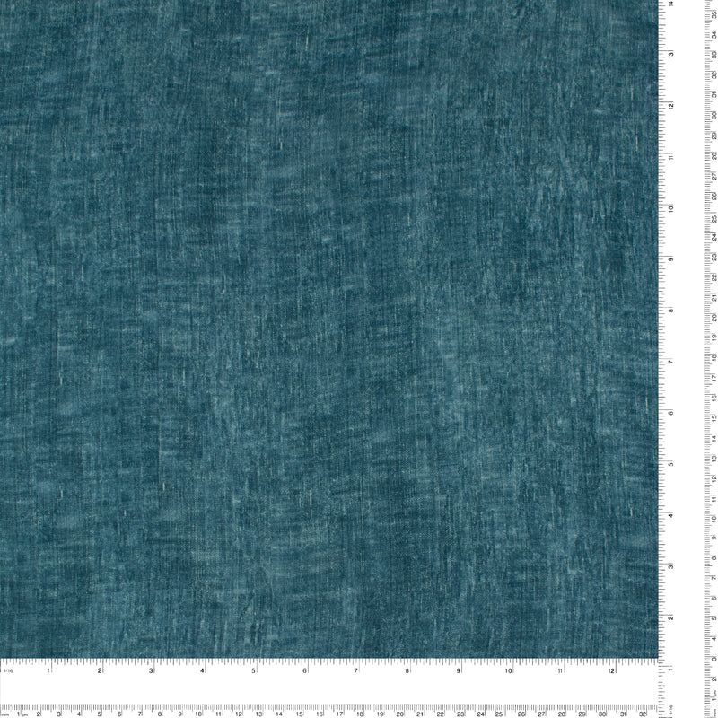 Tissu de polyester imprimé Fantaisie - 277 - Sarcelle