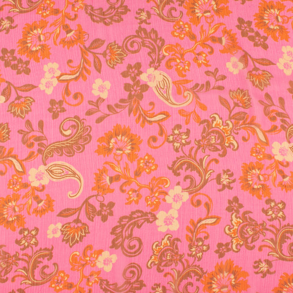 Novelty  Printed Chiffon - 288 - Hot Pink
