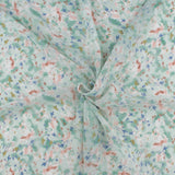 Chiffon imprimé de Fantaisie - 306 - Aqua