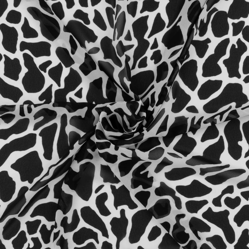 Novelty Printed Chiffon - 314 - Black & White